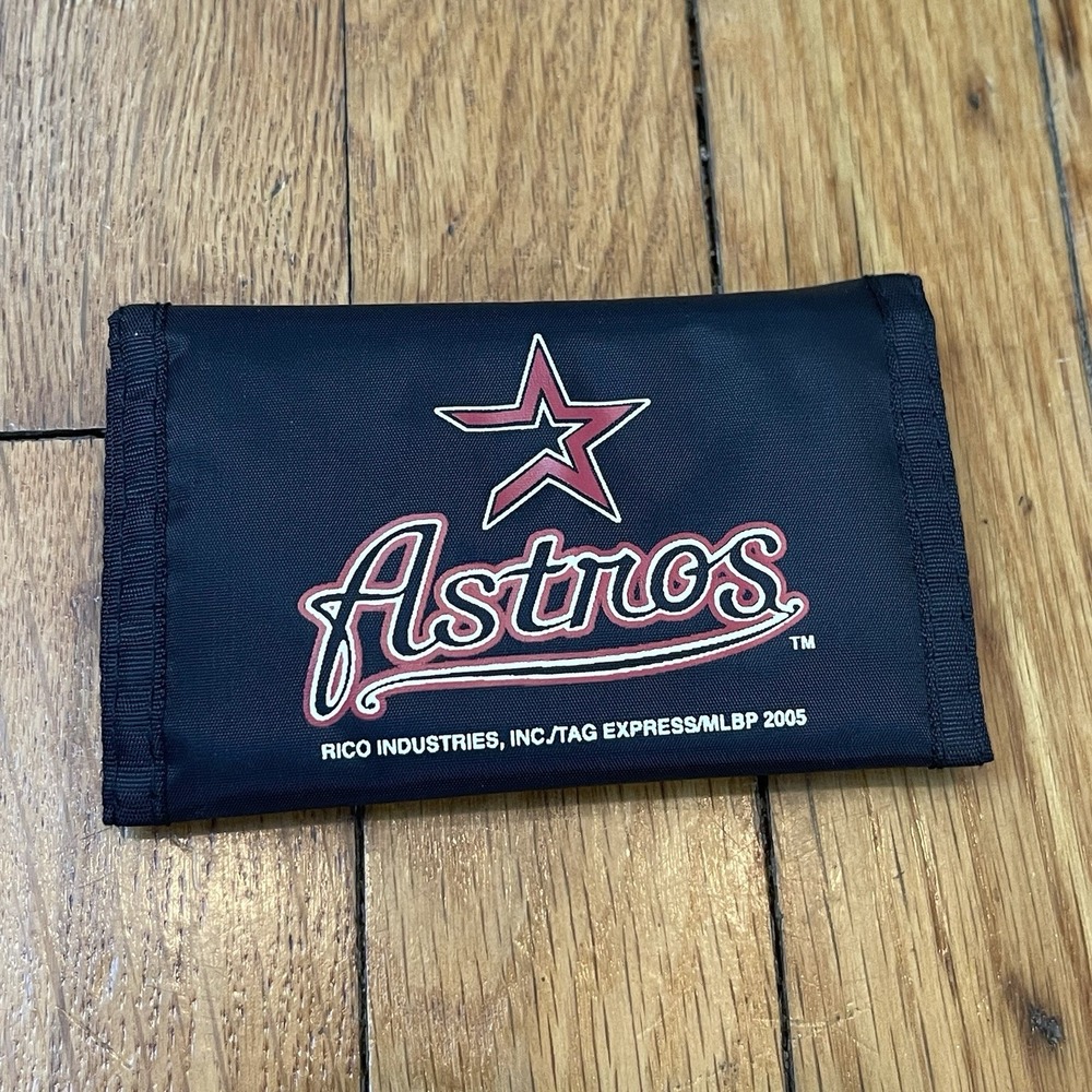 Houston Astros Trifold Nylon Wallet Baseball MLB Fan Gift